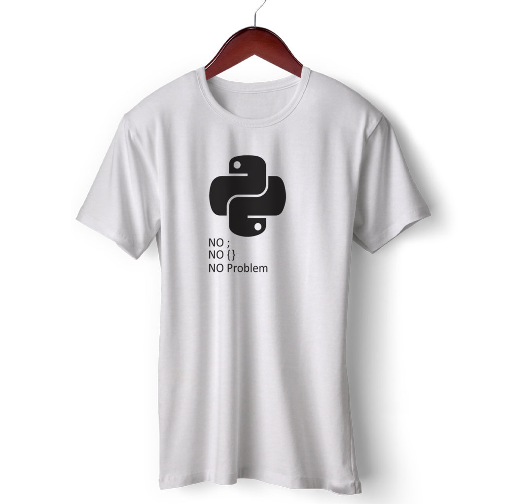 Unisex Cotton T Shirts | T Shirt for Coder| Python Programmer| Round Neck Half Sleeve |Regular Fit